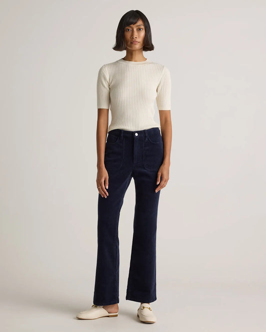 Organic Stretch Corduroy Flare Pants - US 0540