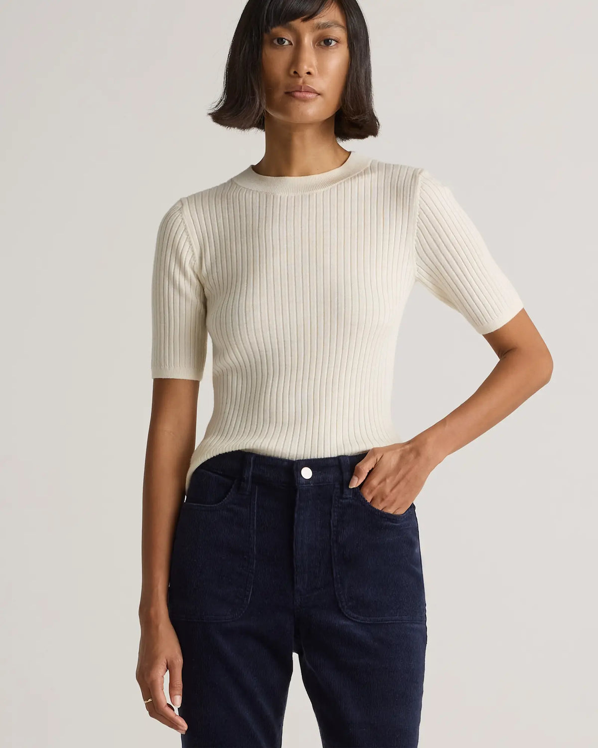 Organic Stretch Corduroy Flare Pants - US 0540