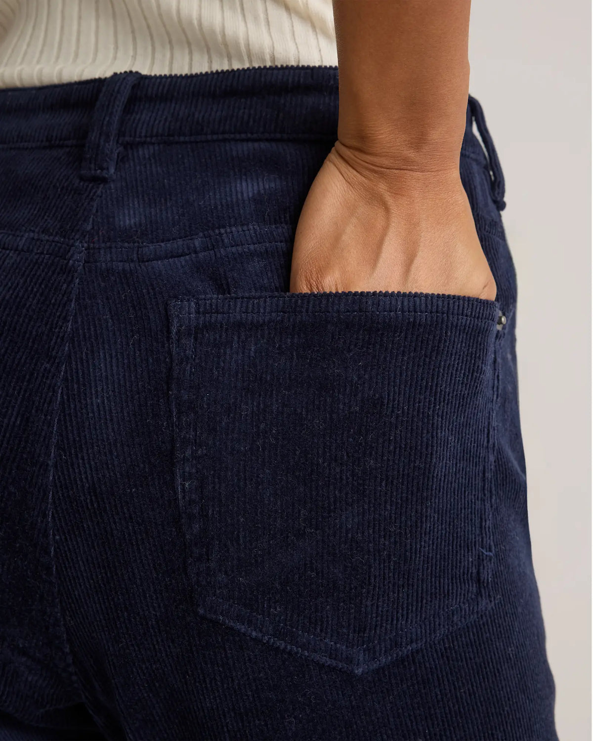 Organic Stretch Corduroy Flare Pants - US 0540