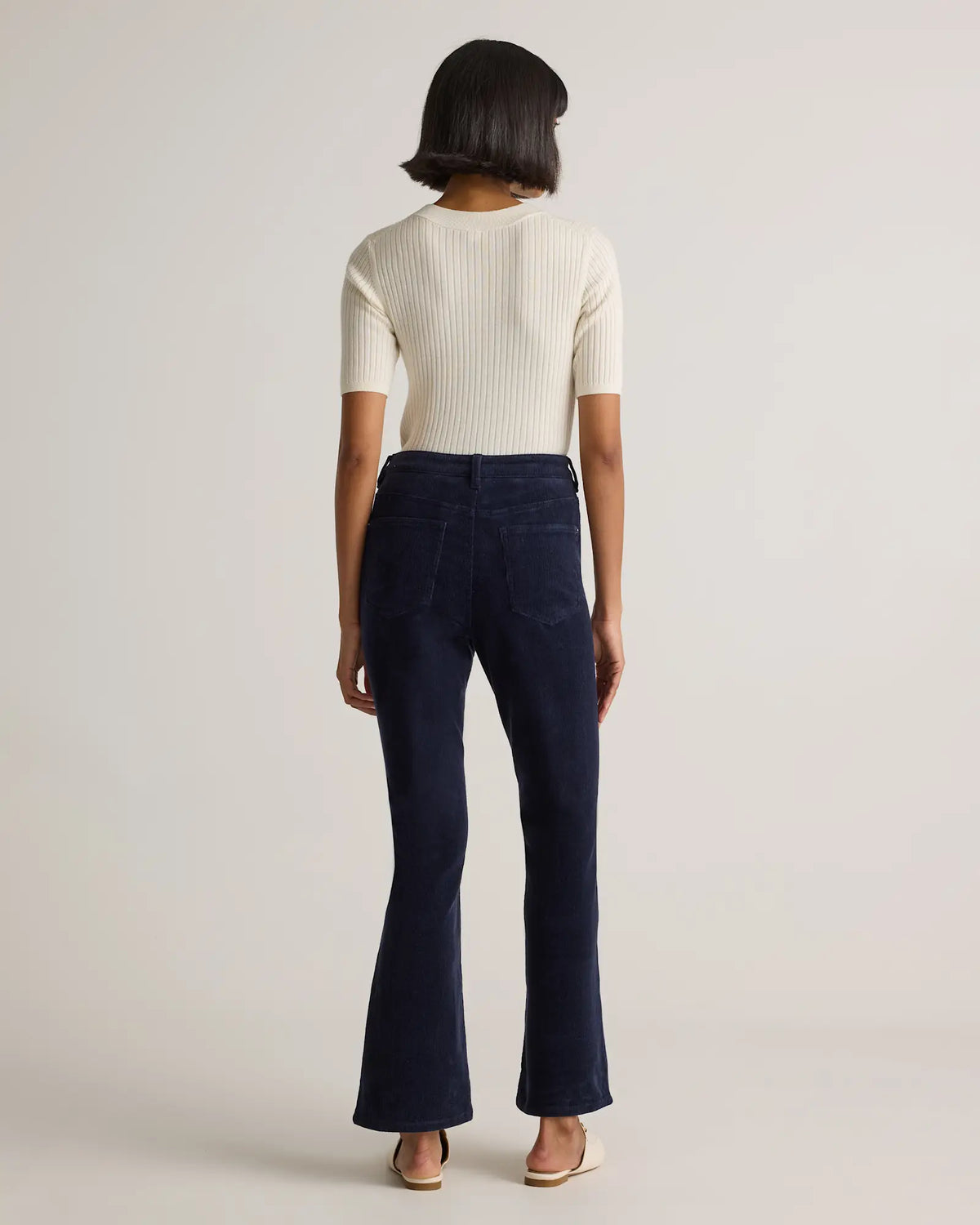 Organic Stretch Corduroy Flare Pants - US 0540
