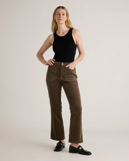 Organic Stretch Corduroy Flare Pants - US 7140
