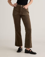 Organic Stretch Corduroy Flare Pants - US 7140
