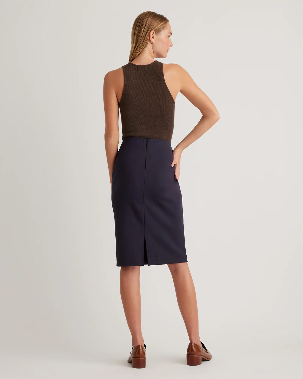 Ultra-Stretch Ponte Pencil Skirt - US 9004