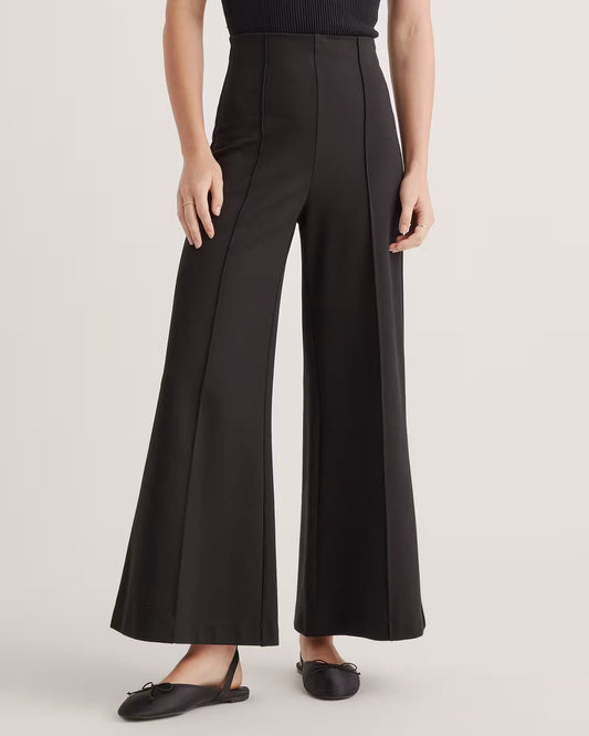 Ultra-Stretch Ponte Super Wide Leg Ankle Pants - US 1429