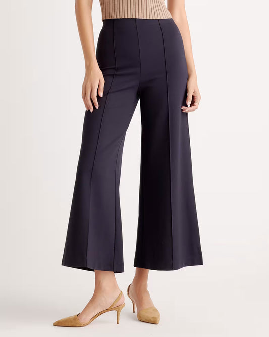 Ultra-Stretch Ponte Super Wide Leg Ankle Pants - US 3071