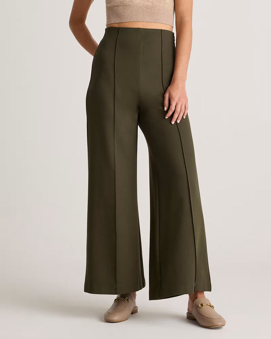Ultra-Stretch Ponte Super Wide Leg Ankle Pants - US 2064