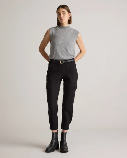 Ultra-Stretch Ponte Tapered Cargo Pants - US 1433