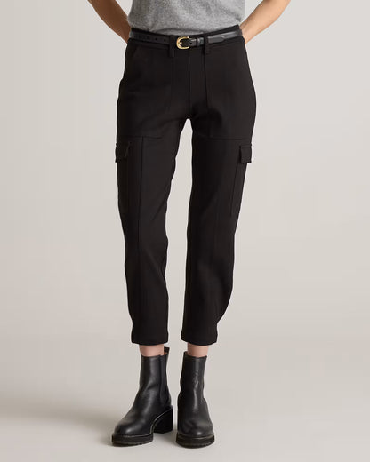 Ultra-Stretch Ponte Tapered Cargo Pants - US 1433