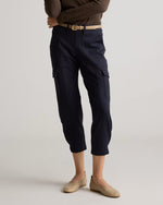 Ultra-Stretch Ponte Tapered Cargo Pants - US 4002