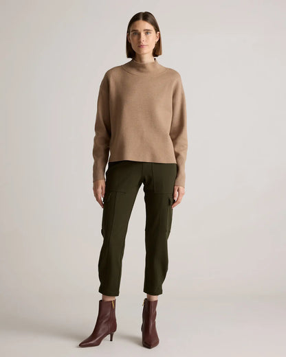 Ultra-Stretch Ponte Tapered Cargo Pants - US 0140