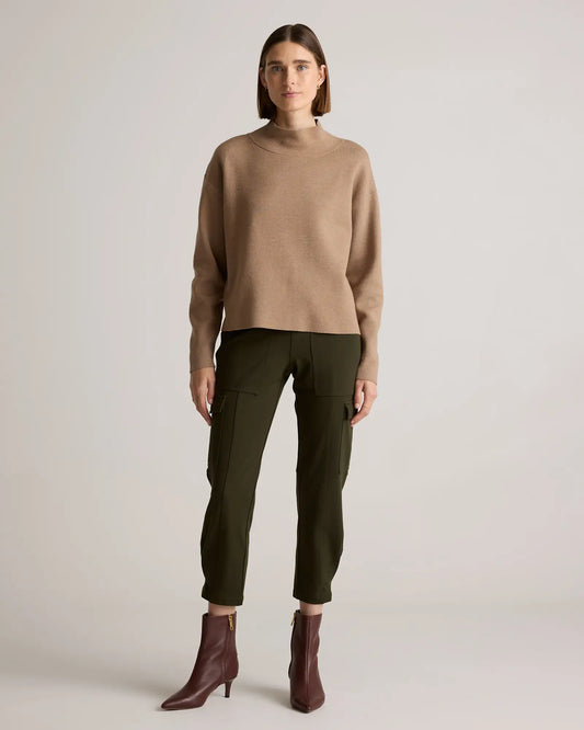 Ultra-Stretch Ponte Tapered Cargo Pants - US 0140
