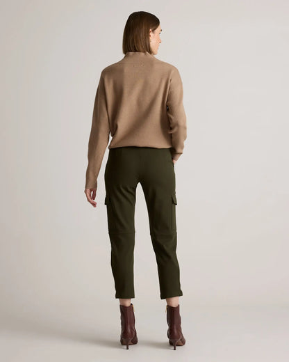 Ultra-Stretch Ponte Tapered Cargo Pants - US 0140