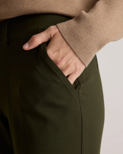 Ultra-Stretch Ponte Tapered Cargo Pants - US 0140