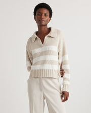 Speckled Beige/Ivory Stripe