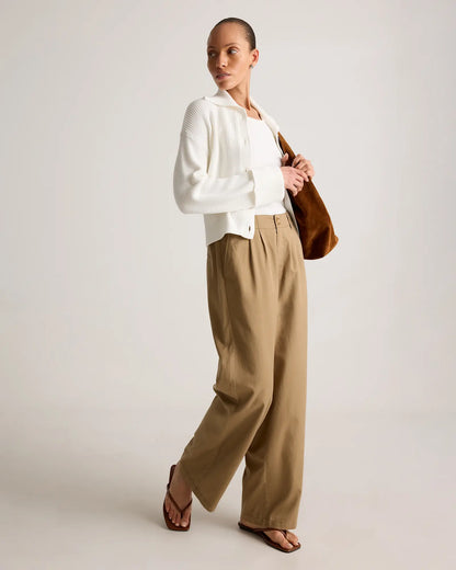 Drapey Twill Pleated Trouser - US 9500