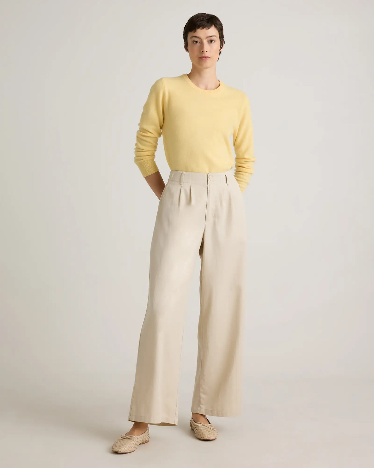 Drapey Twill Pleated Trouser - US 9902