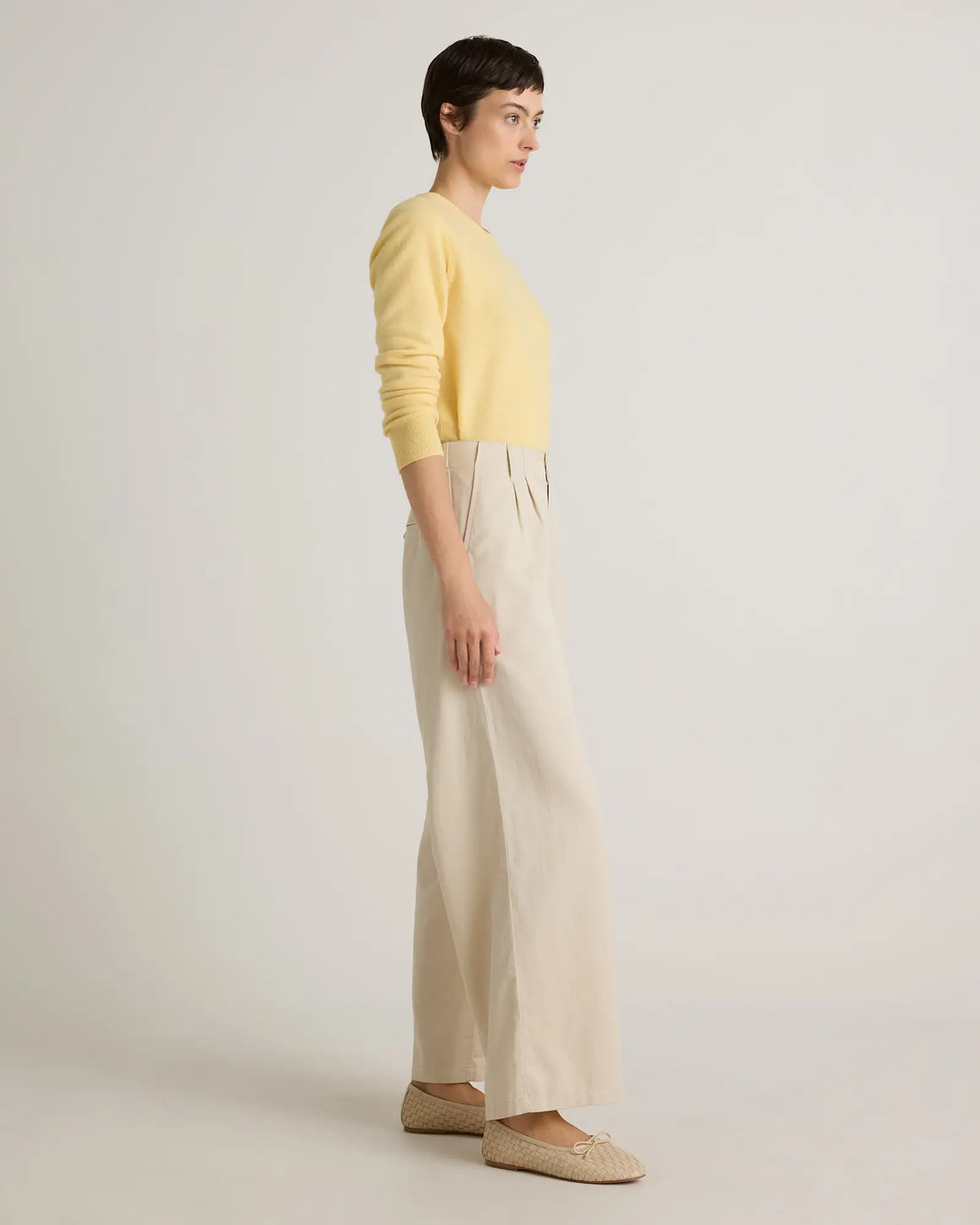 Drapey Twill Pleated Trouser - US 9902