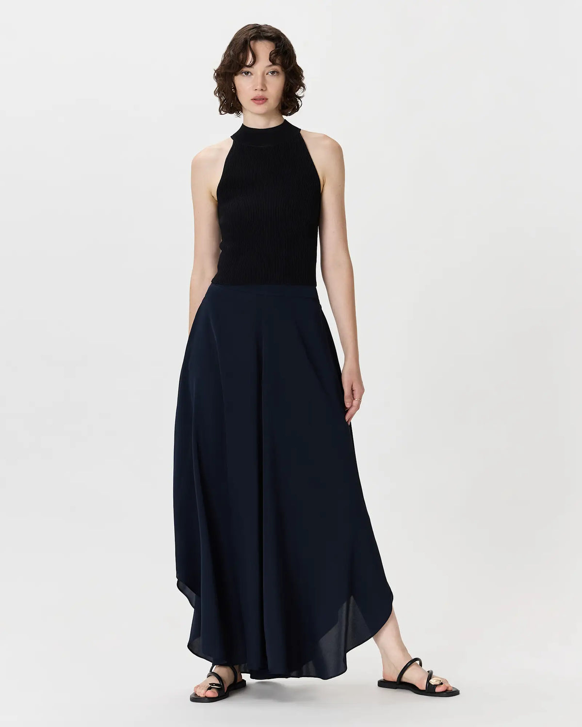 Washable Stretch Silk Palazzo Pants - US 2410