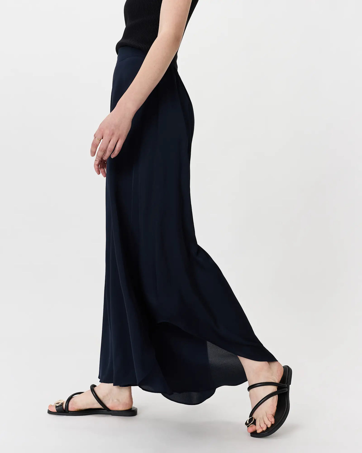 Washable Stretch Silk Palazzo Pants - US 2410