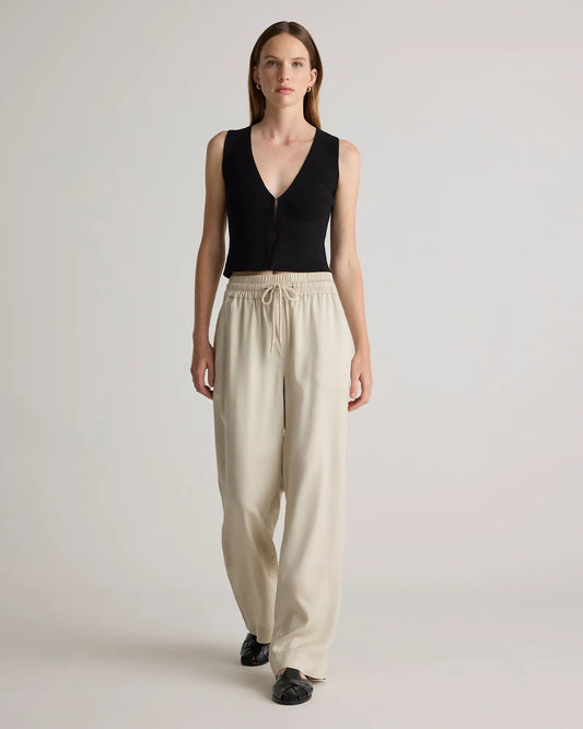 Vintage Wash Tencel Wide Leg Pants - US 6237