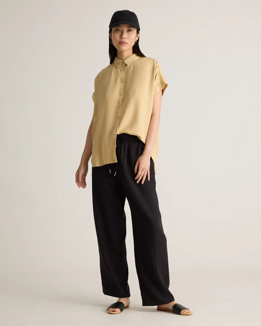 100% Organic Cotton Gauze Straight Leg Pants - US 6429