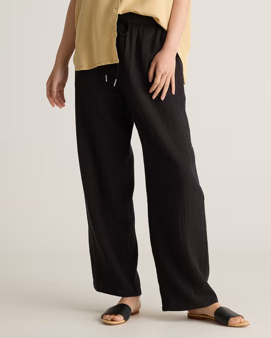 100% Organic Cotton Gauze Straight Leg Pants - US 6429