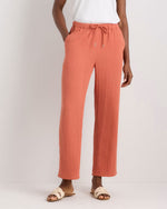 100% Organic Cotton Gauze Straight Leg Pants - US 9604