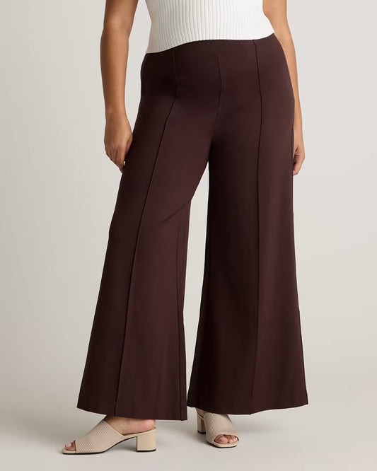 Ultra-Stretch Ponte Super Wide Leg Pants - US 7734