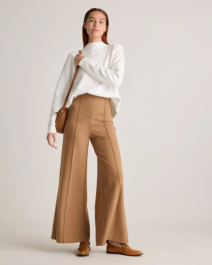 Ultra-Stretch Ponte Super Wide Leg Pants - US 8073