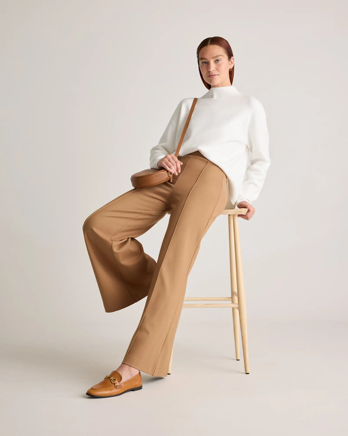 Ultra-Stretch Ponte Super Wide Leg Pants - US 8073