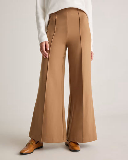Ultra-Stretch Ponte Super Wide Leg Pants - US 8073