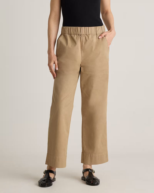 Organic Stretch Cotton Wide Leg Chino Pants - US 4005