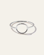 14K Gold Circle Ring - US 8676