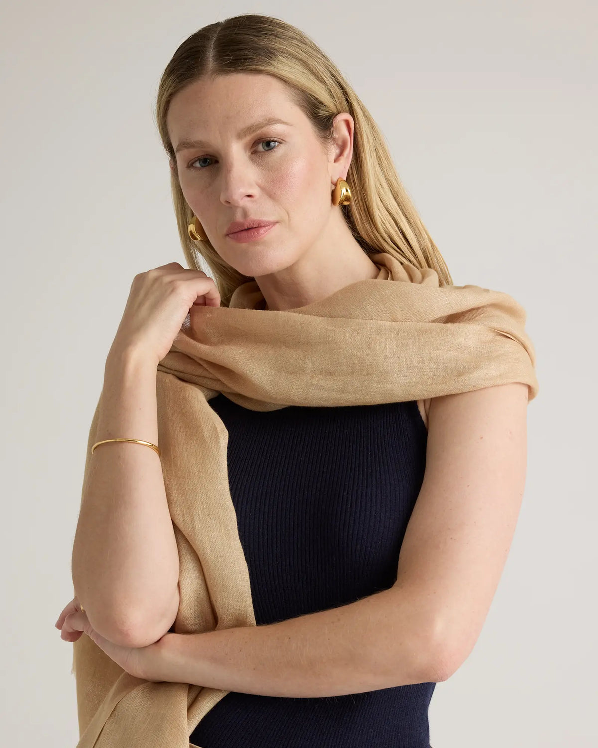 100% European Linen Scarf - US 3709