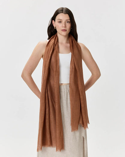 100% European Linen Scarf - US 4476