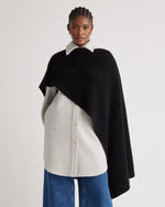 Mongolian Cashmere Ribbed Wrap - US 5408