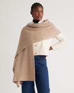 Mongolian Cashmere Ribbed Wrap - US 8803