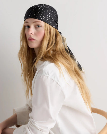 100% Silk Printed Square Scarf - US 7749