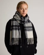 Mongolian Cashmere Tartan Scarf - US 9750