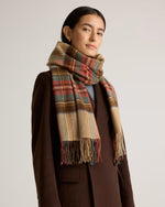 Mongolian Cashmere Tartan Scarf - US 6321