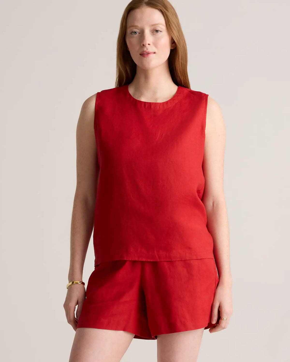 100% European Linen Tank - US 9791
