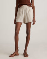 100% European Linen High Waisted Shorts - US 7503