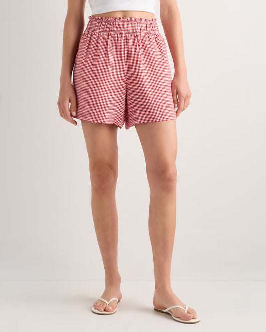 100% European Linen High Waisted Shorts - US 0926