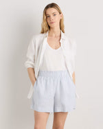 100% European Linen High Waisted Shorts - US 1792