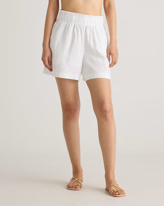 100% European Linen High Waisted Shorts - US 2277
