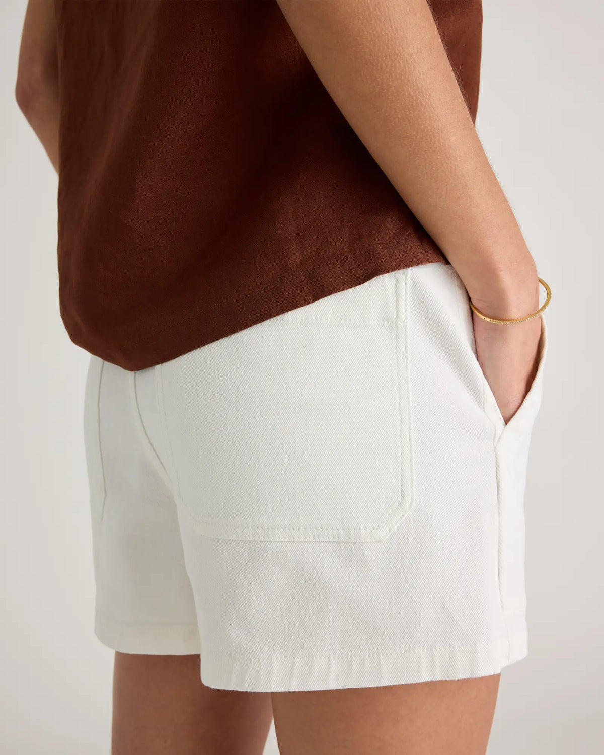 Organic Stretch Cotton Twill Utility Shorts - US 7310