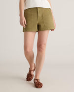 Organic Stretch Cotton Twill Utility Shorts - US 4366