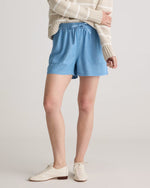 Pull-On Tencel Chambray Shorts - US 0538