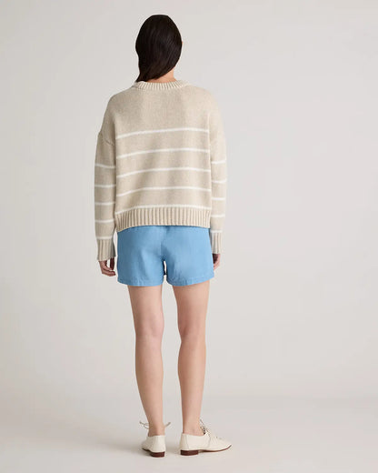 Pull-On Tencel Chambray Shorts - US 0538