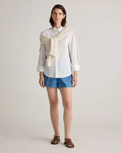 Pull-On Tencel Chambray Shorts - US 0331